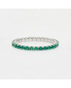 Bague Emeraudes 0.57 ct or blanc