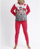 Pyjama Finding My Way rose framboise