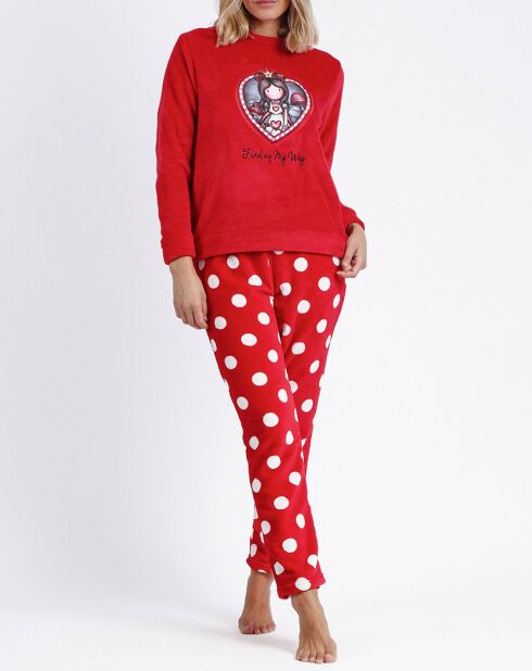 Pyjama Finding My Way rose framboise