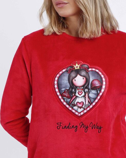 Pyjama Finding My Way rose framboise