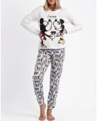 Pyjama Comic Love blanc