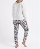 Pyjama Comic Love blanc