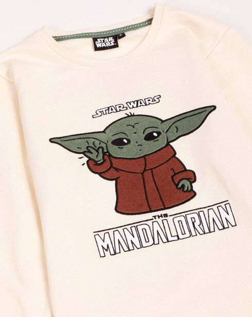 Pyjama Tween Bébé Yoda beige