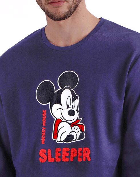 Pyjama Zigzag Mickey bleu marine