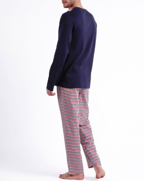 Pyjama Zigzag Mickey bleu marine