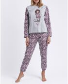 Pyjama Ruby Wild gris