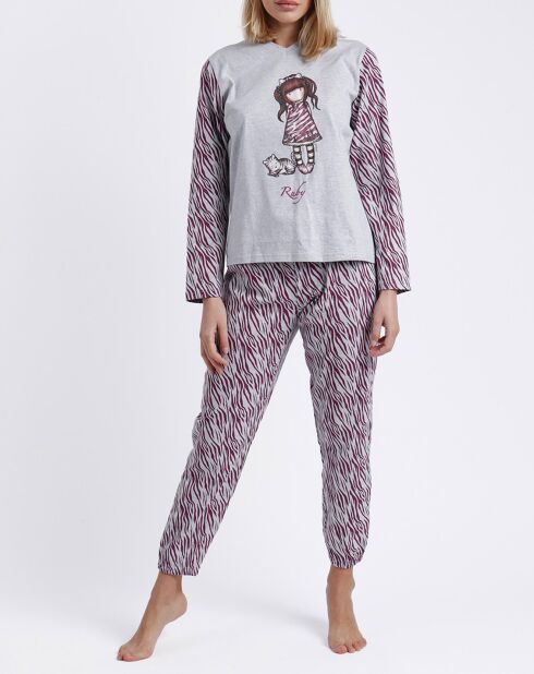 Pyjama Ruby Wild gris