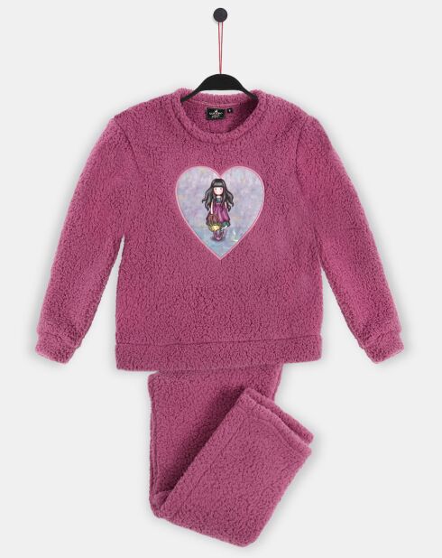 Pyjamas Teddy Volant Le Nid violet
