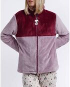 Veste polaire Love Is A Best Friend mauve