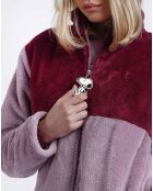 Veste polaire Love Is A Best Friend mauve