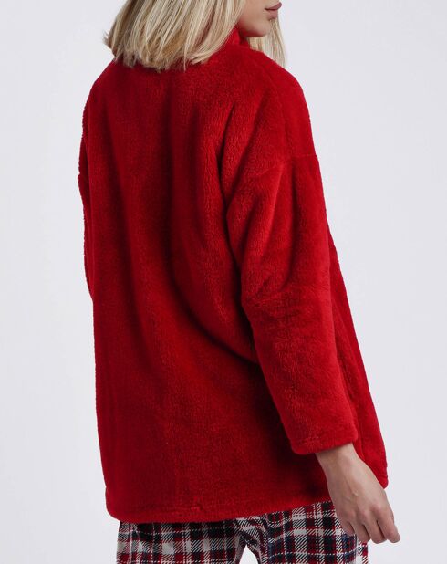 Veste polaire Snoopy rouge