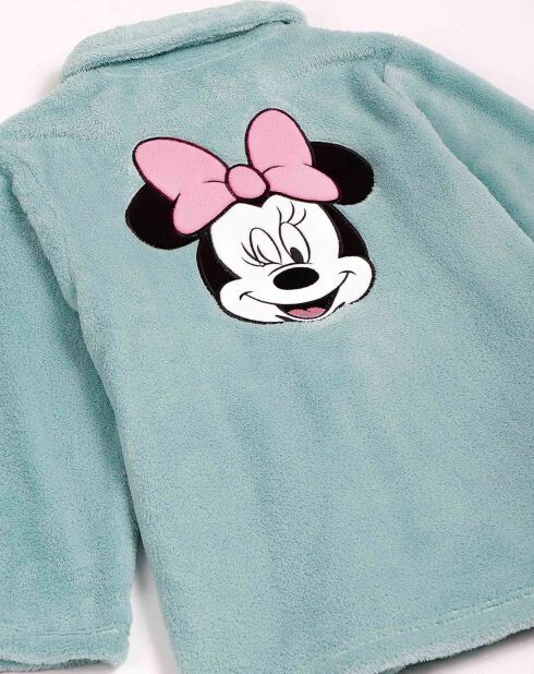 Veste polaire All Over Minnie turquoise