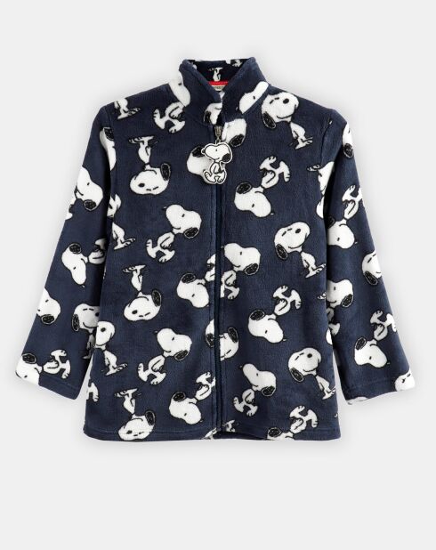 Veste polaire Snoopy bleu marine