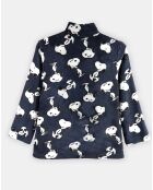 Veste polaire Snoopy bleu marine