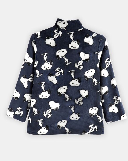 Veste polaire Snoopy bleu marine