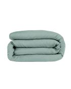 Housse de couette satin de coton Julia vert pistache