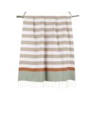 Fouta tricolor Arcachon beige/terracota