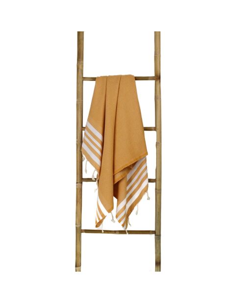 Fouta Newport Honeycomb Senfgelb