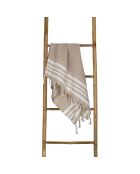 Fouta Newport beige a nido d'ape