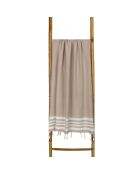 Fouta Newport beige a nido d'ape