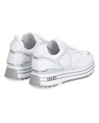 Sneakers en Cuir Maxi blanc/argenté