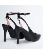 Escarpins en Cuir Paneo noirs - Talon 10 cm