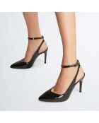 Escarpins en Cuir Paneo noirs - Talon 10 cm