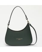 Sac porté épaule en Cuir Aline vert olive - 27.5x21x6.5 cm