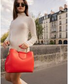 Sac seau en Cuir Dalia orange foncé - 30x13.5x24 cm