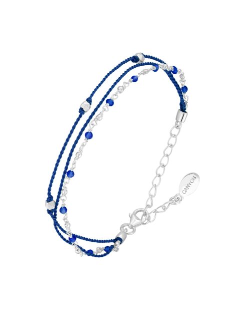 Bracelet en Argent & Calcédoine bleue