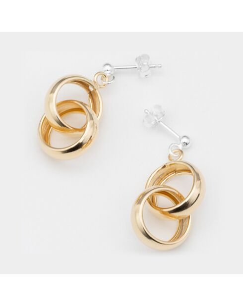 Boucles d'oreilles en Argent doré