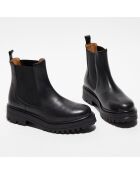 Chelsea boots en Cuir Charlie noires