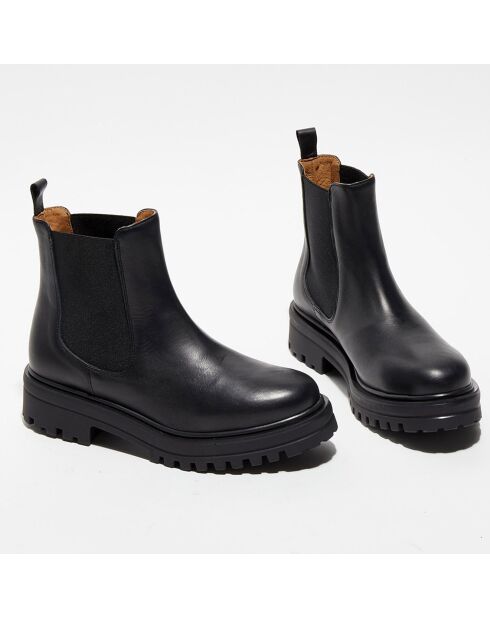 Chelsea boots en Cuir Charlie noires