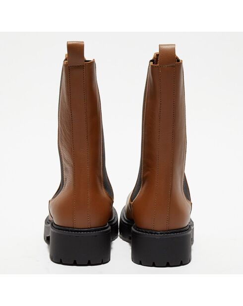 Chelsea Boots en Cuir Carmen camel