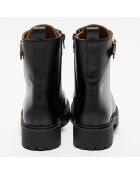 Boots en Cuir Jeanne noires