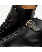 Boots en Cuir Jeanne noires