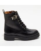 Boots en Cuir Jeanne noires