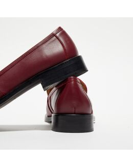 Mocassins Sonia Rykiel En Cuir Argenté Et Soie Noire - Pointure 37 - Occasion