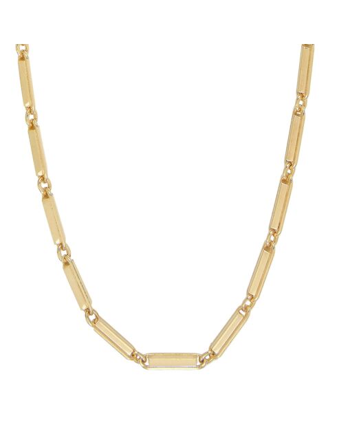 Sautoir Baguette en Argent doré