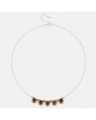 Collier en Argent, Laiton & Onyx noir