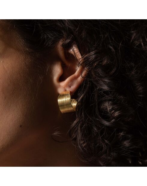 Boucles d'Oreilles en Laiton doré