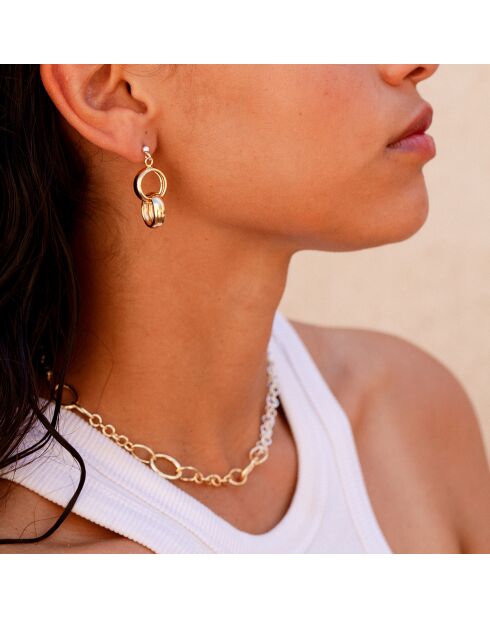 Boucles d'oreilles en Argent doré