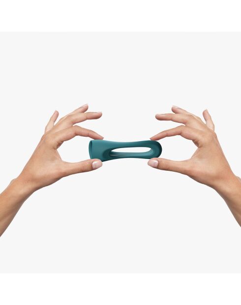 Double cockring flux ring teal me  vert
