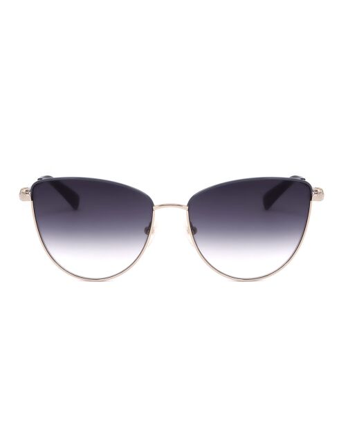 Lunettes de soleil Femme doré/bleu pétrole