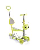 Scooter évolutif 3 en 1 gris/vert