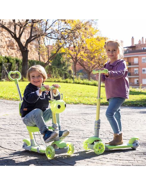 Scooter évolutif 3 en 1 gris/vert