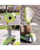 Scooter évolutif 3 en 1 gris/vert