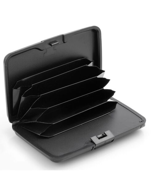 Porte-cartes avec blocage RFID et batterie externe Sbanket noir - 11,3x7 cm