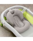 Baignoire pliable évolutive pour bébé Fovibath gris/vert