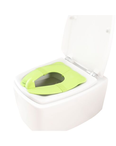 Réducteur de toilettes pliable pour enfant Foltry vert